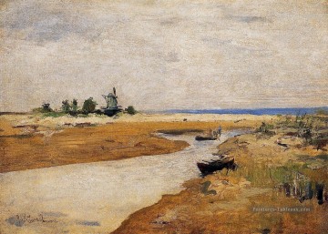 L’Inlet Impressionniste paysage John Henry Twachtman Peinture à l'huile
